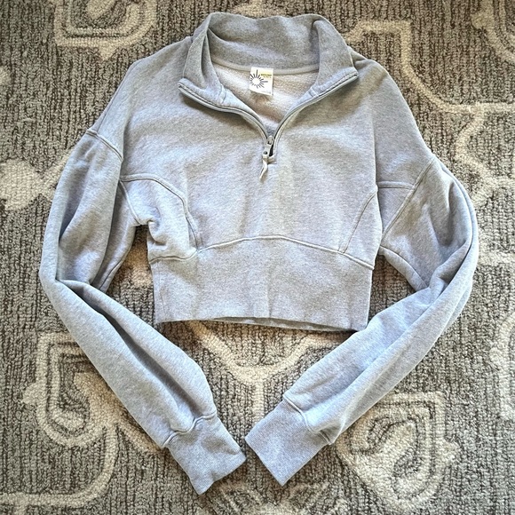 aerie Tops - Aerie Offline Cropped Half Zip Sweatshirt Small